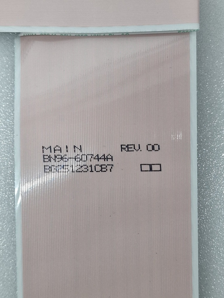 Marcado MAIN REV.00 - BN96-60744A - lote BG2601231CB7