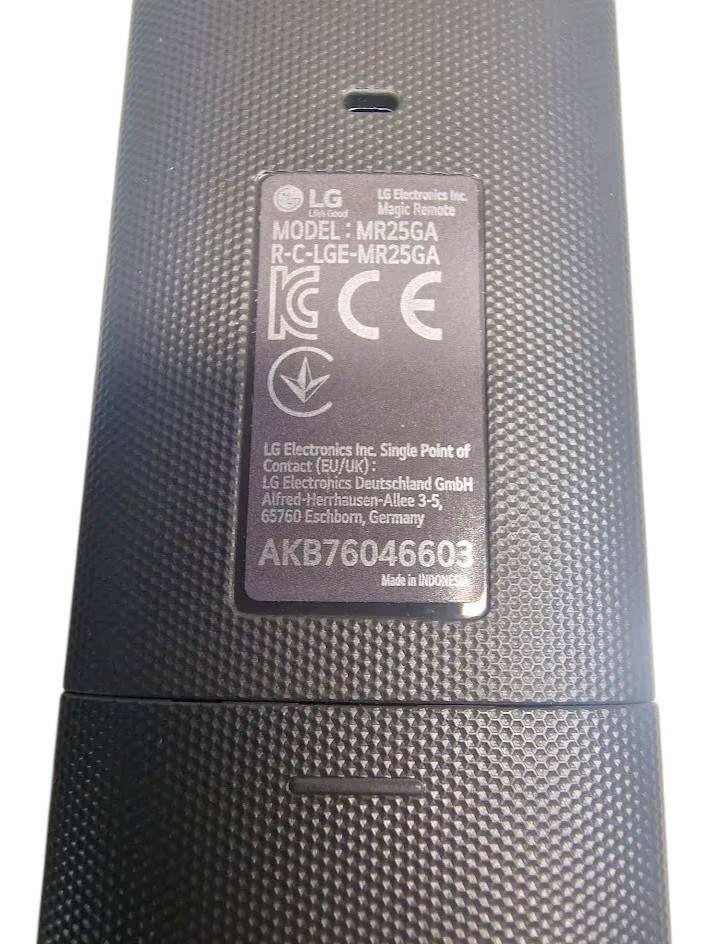MR25GA - Etiqueta modelo y P/N AKB76046603