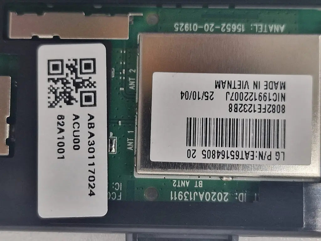 [EAT65164805-QNED85] Módulo WiFi Bluetooth LG LGSBWAX12 EAT65164805 TV 65QNED85A6C QNED85 Original.webp