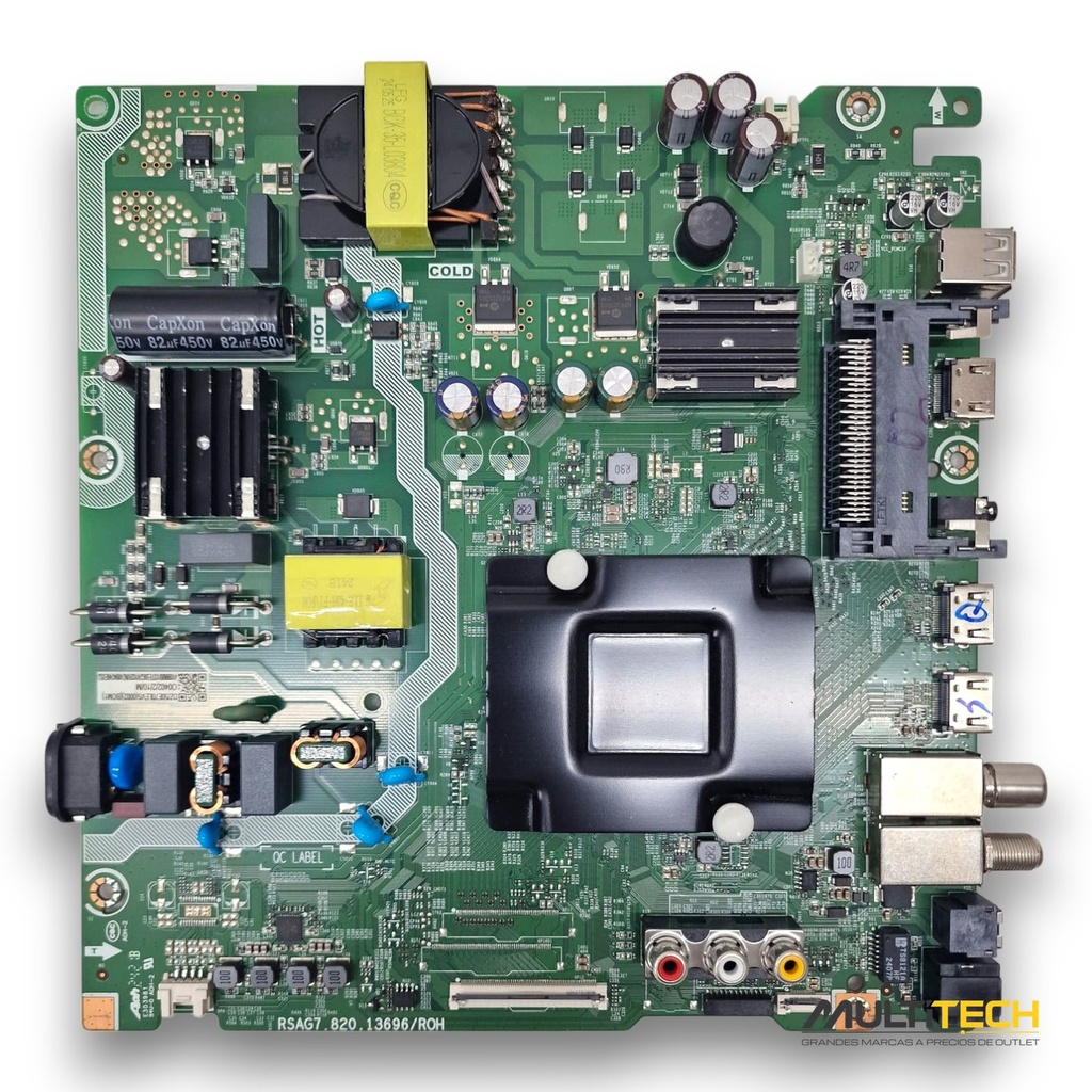 Hisense RSAG7.820.13696 Combo Main Power Supply Board for 50E7NQ 50 QLED TV – Zero Hours