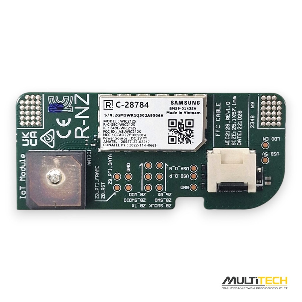 Modulo WiFi SmartThings Zigbee Samsung BN59-01435A WIC212S TV TQ50Q60CAU Q60C
