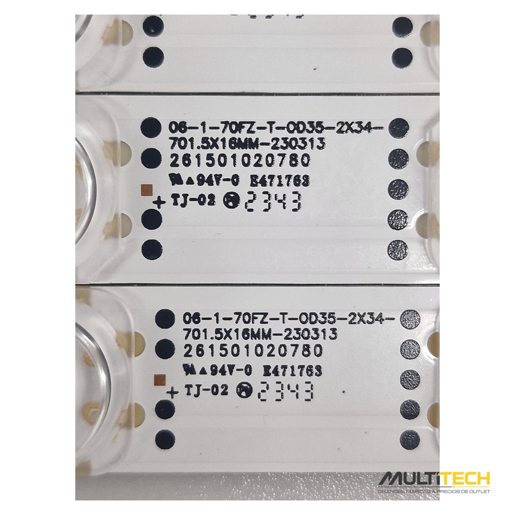 Tiras LED Haier 06-1-70FZ-T-OD35 TV H55Q800UX 55 Juego Cero Horas