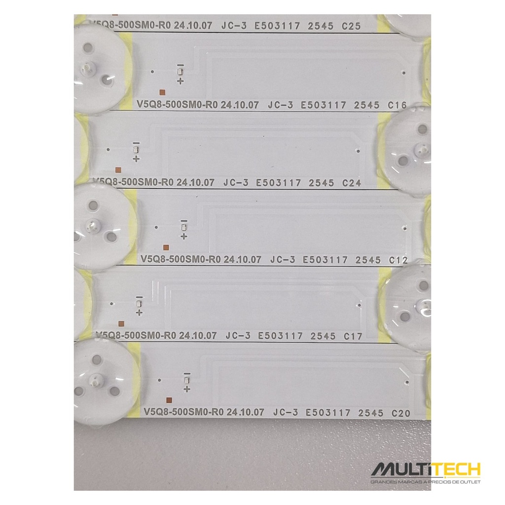 Juego Completo Tiras Mini-LED Samsung V5Q8-500SM0 TQ50QN80FAU 50