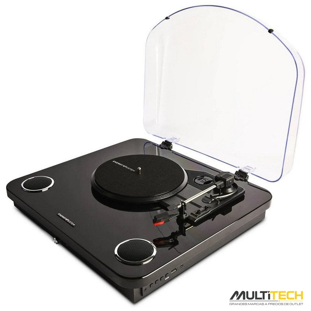 Energy Sistem BlackSpin Bluetooth Record Player, 33/45/78 RPM, USB – New, Sealed