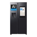 Samsung RS90F66BEFEF American-style fridge · Series 9 Family Hub Bespoke AI 178cm 614L Class E Graphite