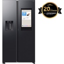 Samsung RS90F66BEFEF American-style fridge · Series 9 Family Hub Bespoke AI 178cm 614L Class E Graphite