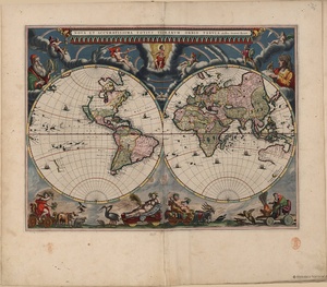 Mapa del mundo · Blaeu 1664