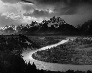 Los Tetons y el río Snake · Ansel Adams