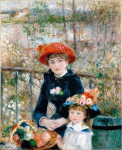 Dos hermanas en la terraza · Renoir