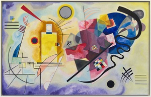 Amarillo, rojo, azul · Kandinsky