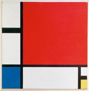 Composición con rojo, amarillo y azul · Mondrian