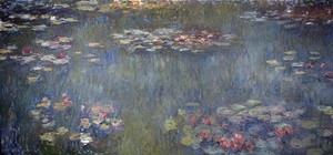 Los nenúfares: reflejos verdes · Monet